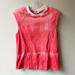 NWOT Tibi padded shoulder tie dye t-shirt